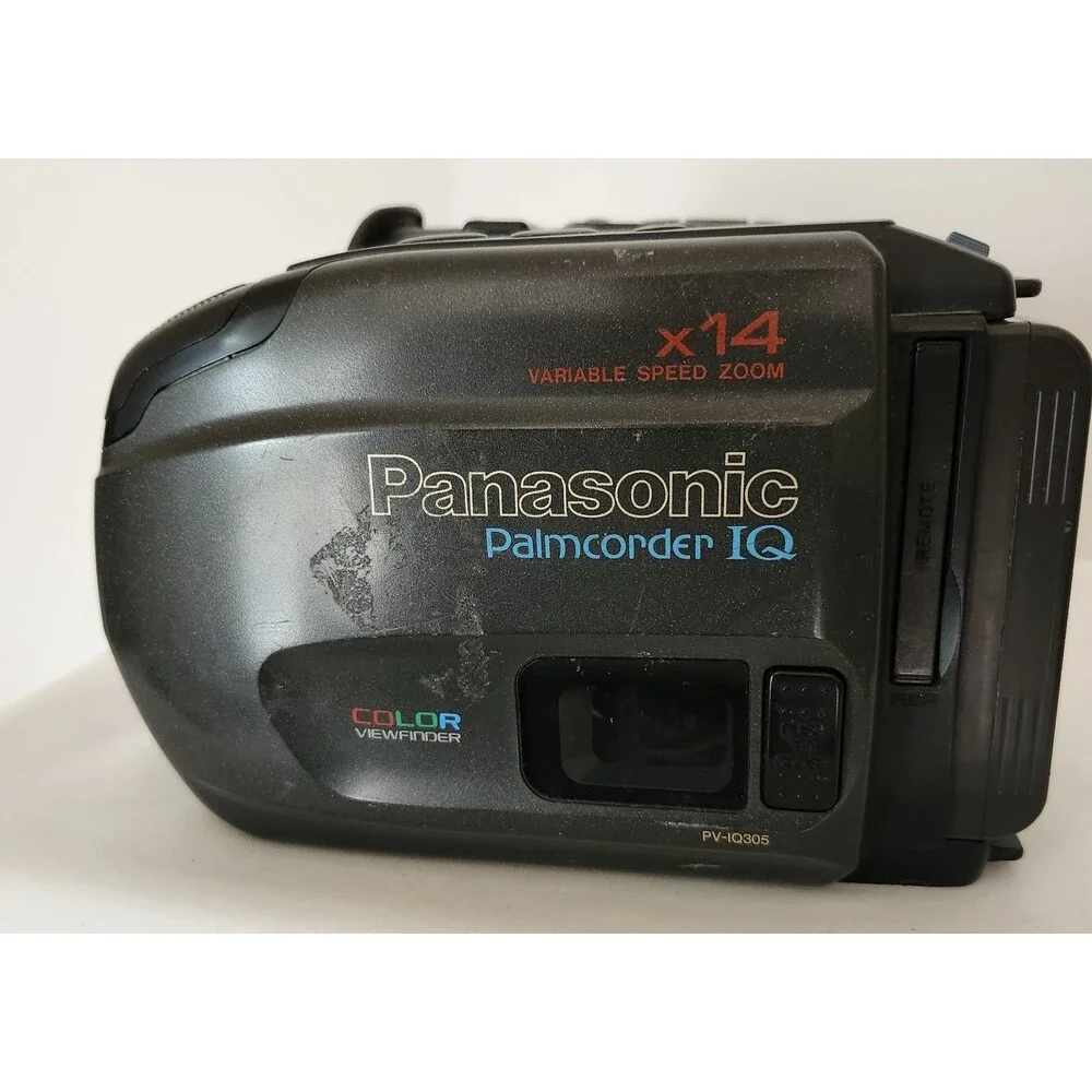 Panasonic Palmcorder IQ PV-IQ305D VHS-C For Parts Not Working Vintage